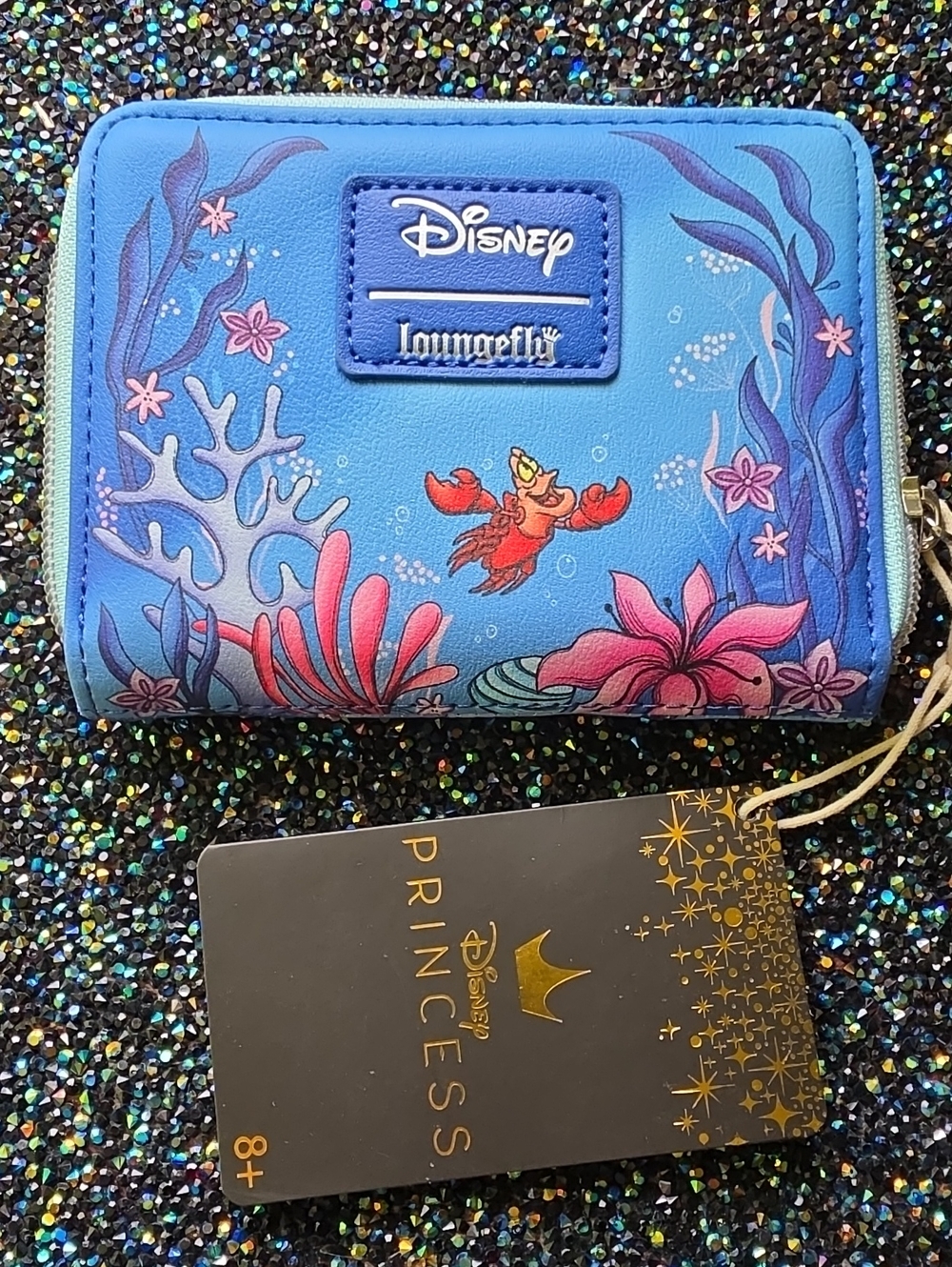 NWT Loungefly Little Mermaid Ariel Under The Sea Zip Wallet